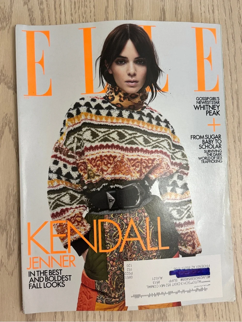 Elle Magazine, Kendall Jenner (August, 2021)